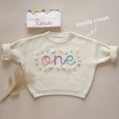 BABY & KNIT - Personalized First Birthday Sweater