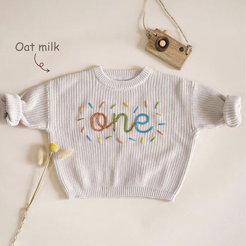 BABY & KNIT - Personalized First Birthday Sweater