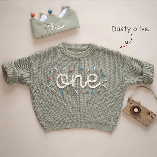 BABY & KNIT - Personalized First Birthday Sweater