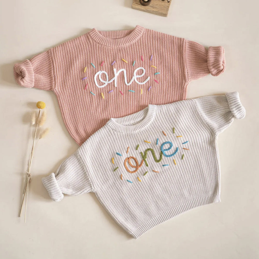 BABY & KNIT - Personalized First Birthday Sweater