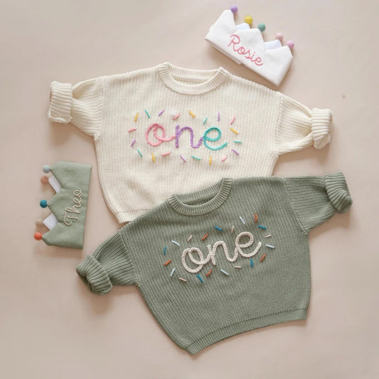 BABY & KNIT - Personalized First Birthday Sweater